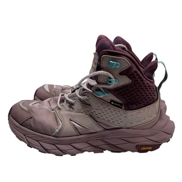 Hoka One One Shoes - Hoka One One Anacapa Mid GTX hiking boots Elderberry/Grape Wine colorway 8.5